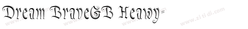 Dream BraveGB Heawy字体转换